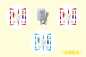 Preview: Sterne-Set A1b rot/blau/rot